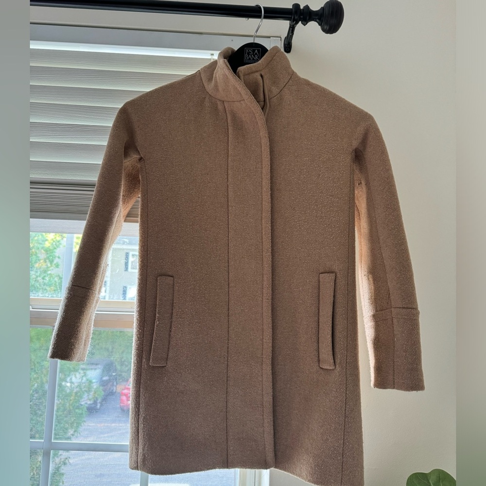 J crew OOP tan coat (lightly worn)
